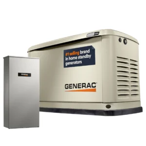 Generac 10kW Generator Home Backup + 100-Amp 16-Space 24-Circuit Automatic Transfer Switch | 7172