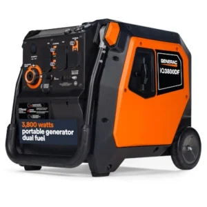 Generac 3800 Watt Inverter Generator Dual Fuel Electric Start with COSense Carbon Monoxide Shutdown 49-State | IQ3800DF